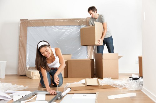 Accessibility-focused man and van removal website illustration
