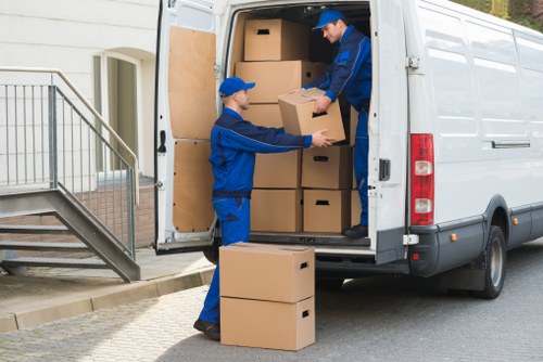 Removal team loading boxes for a local home move in Removalcompany