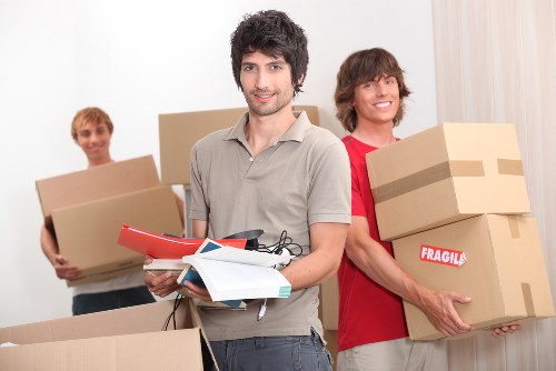 Household items loaded safely for transport during a move