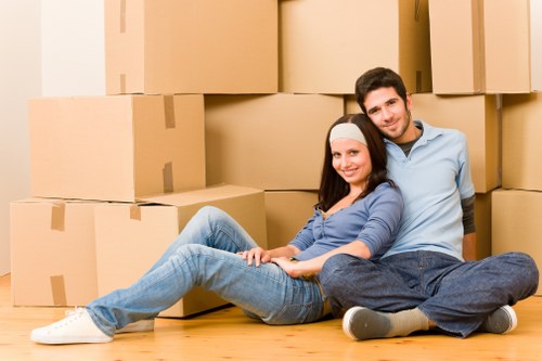 Careful boxing and labelling of household items during relocation