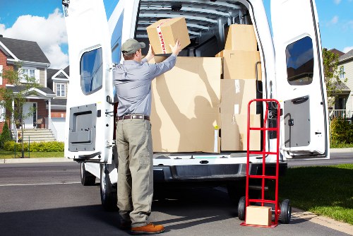 A removals team planning access and parking for a local property move